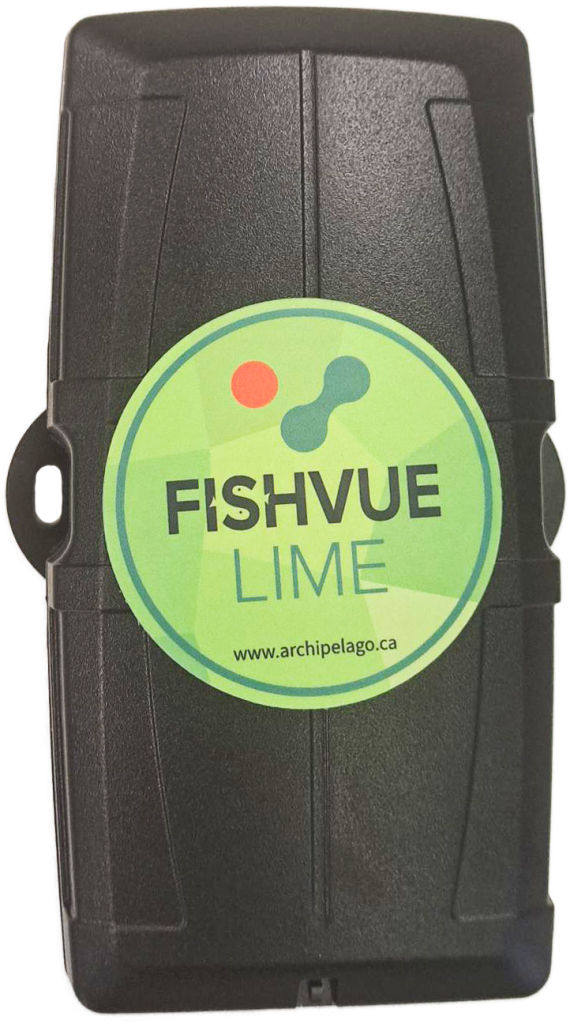 FishVue LIME (black) product photo that links to the FishVue LIME Installation Manual (Black)